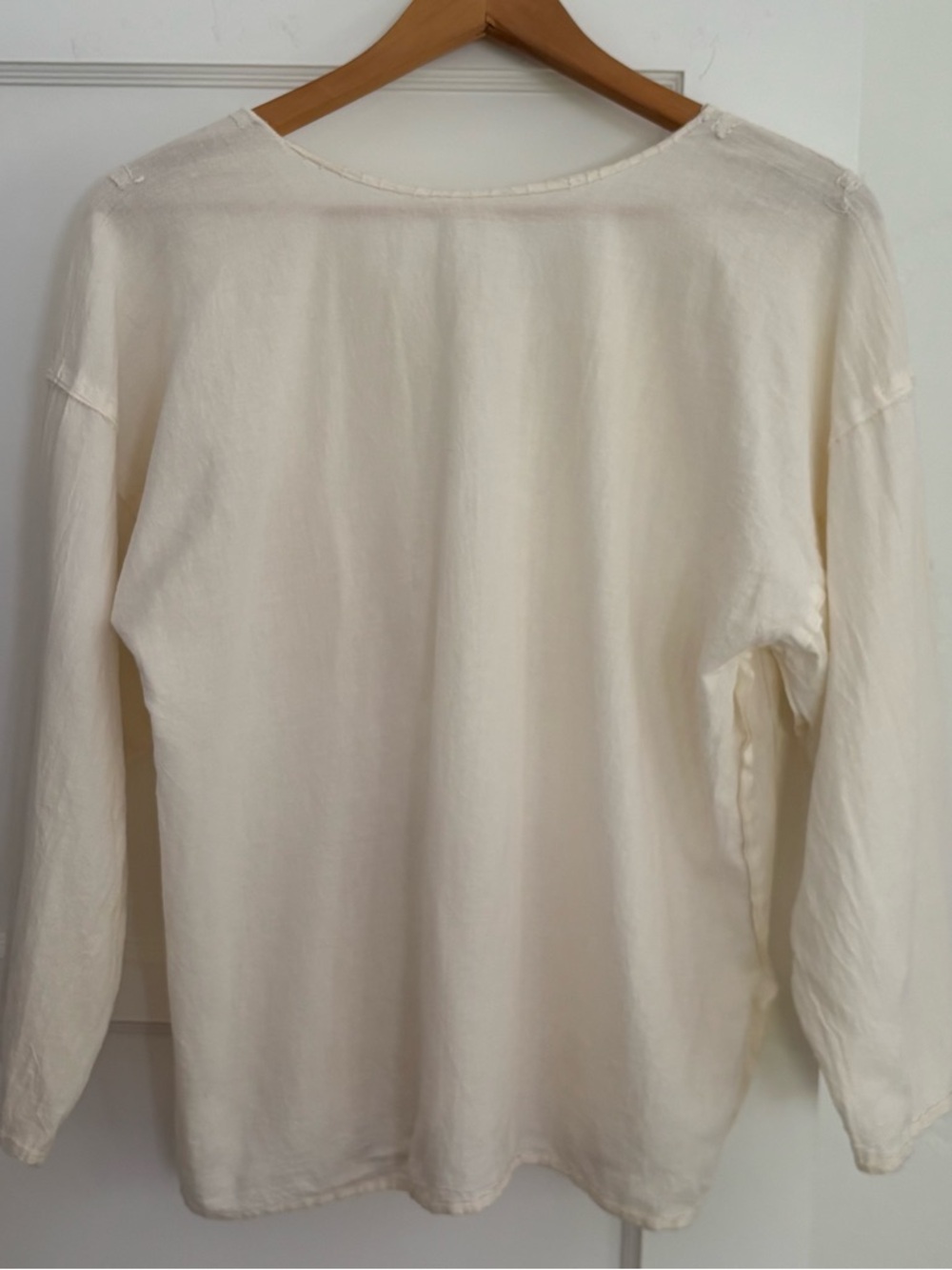 Vintage Embroidered Cream Women's Top - Picture 4 of 12